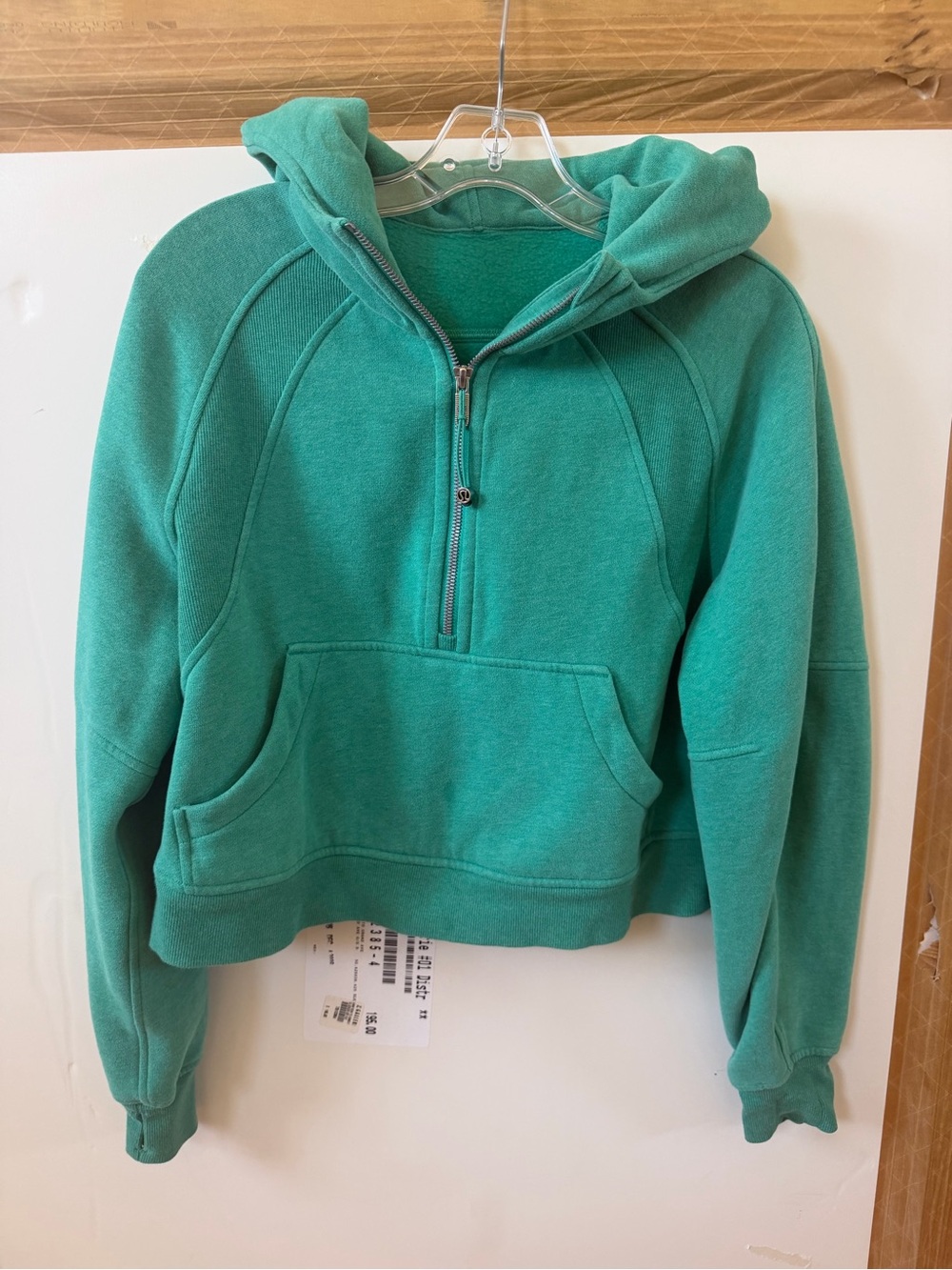 lululemon athletica Teal Half-Zip Hooded Pullover